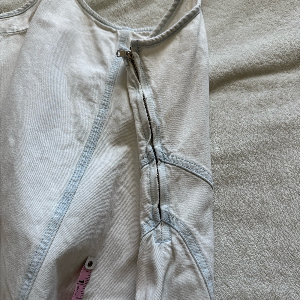Zara Cream Strapless Dress - Picture 4 of 8